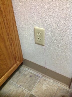 Removing Scentsy Textured Wall_2 Original stain after first attempt.