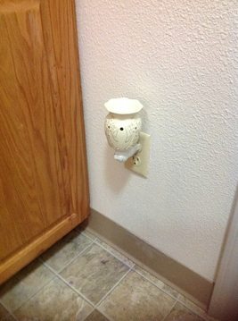 Final wall picture. There is a very, very faint stain, but good enough for me!