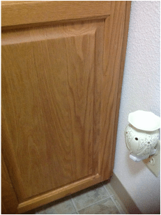 How to Clean Scentsy Stains off Wooden Cupboards_2 After Scentsy stains removed from wooden cupboards.