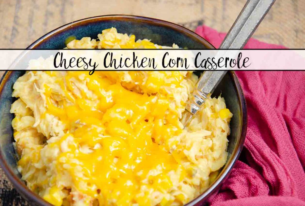 Cheesy Chicken Corn Casserole. Easy slow-cooker meal. It may not look pretty. But it’s so delicious, I almost named it “crack casserole.”