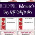 Pin image for free printable Valentine's Day gift certificate