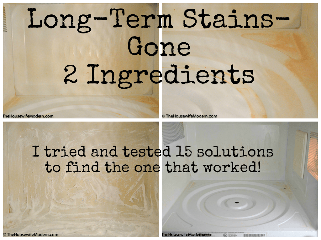 How to Clean Off LongTerm, Permanent Microwave Stains The Housewife
