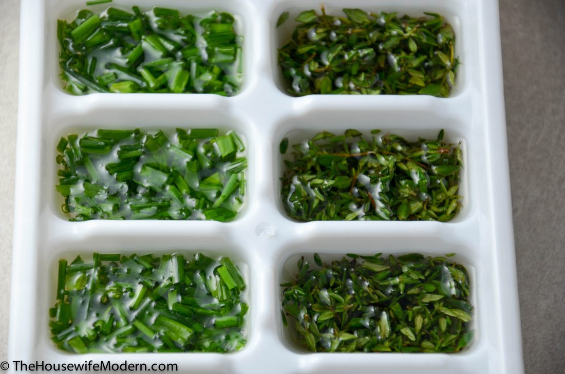 1 Tbsp. herbs; fill up with oil