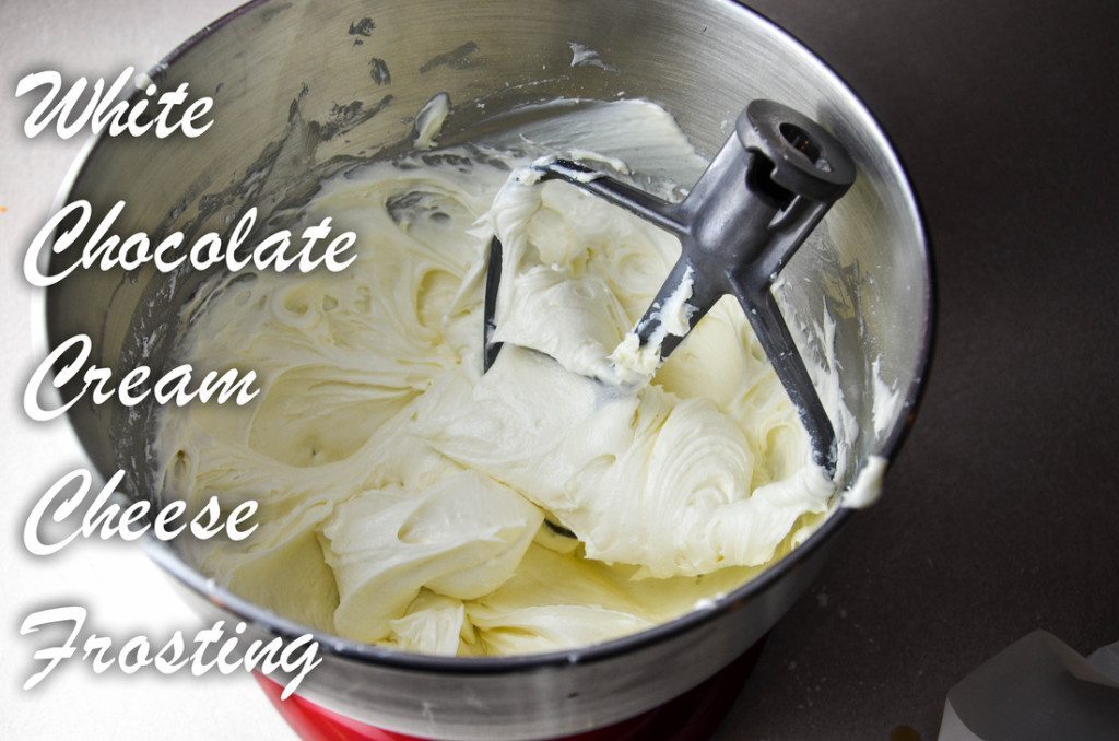 THE best frosting you'll ever eat. White Chocolate Cream Cheese Frosting.