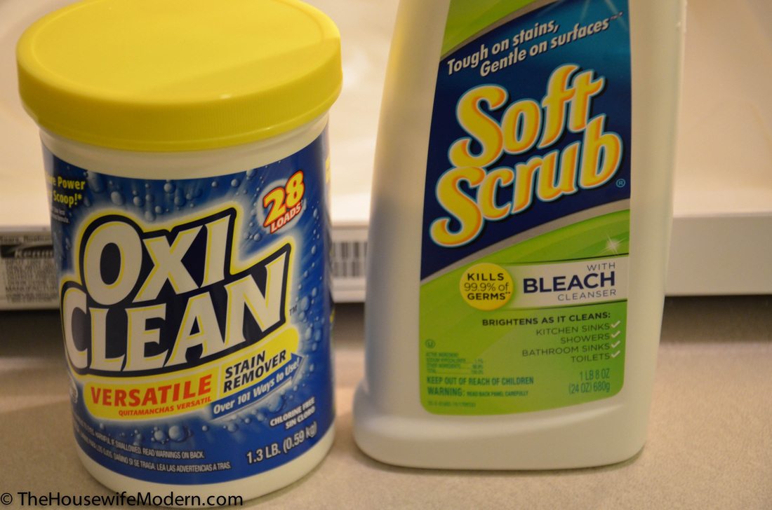 What finally worked? OxiClean powder and Softscrub.