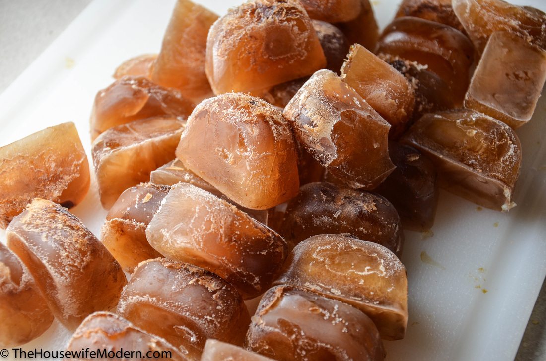 Freeze coffee ice cubes for iced coffee