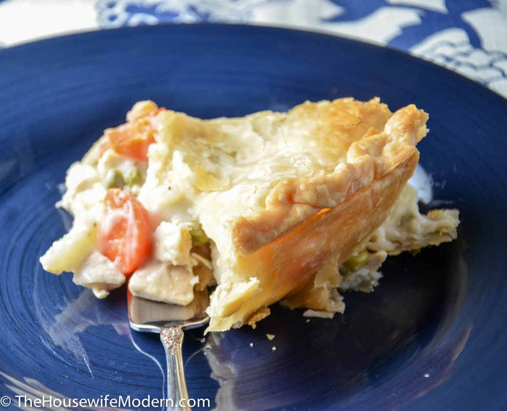 Homemade Chicken Pot Pie_single slice3 Homemade chicken pot pie recipe: buttery crust, luscious filling, homemade taste.