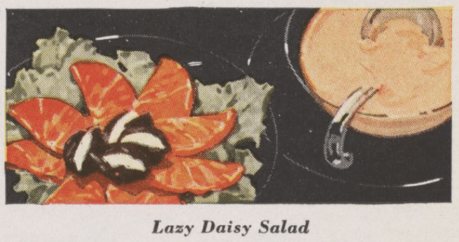 Insane Vintage Recipes: Lazy Daisy Salad, Sunkist Version