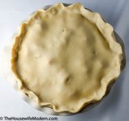 Chicken Pot Pie_prep4 Cover with top crust, seal edges, and crimp edges. Make small slits in crust to allow steam to vent.