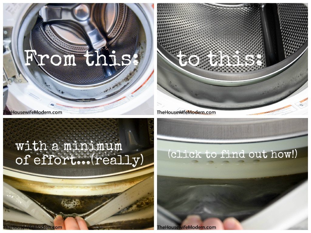 How to a Clean a Front Load Washer The Housewife Modern