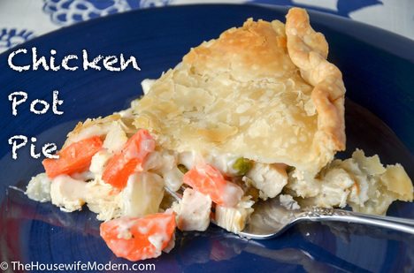 Homemade chicken pot pie recipe: buttery crust, luscious filling, homemade taste.