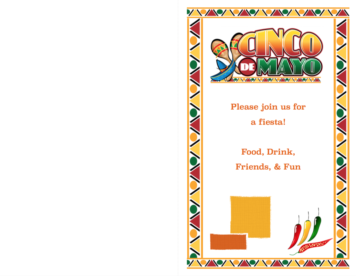 cinco de mayo invite template