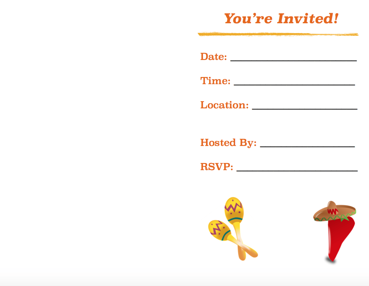 free printable cinco de mayo invitations 2 different designs the