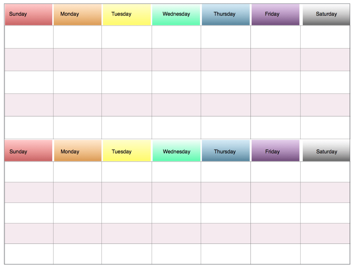 Free Printable 2 Week Meal Planners 4 Different Designs The 