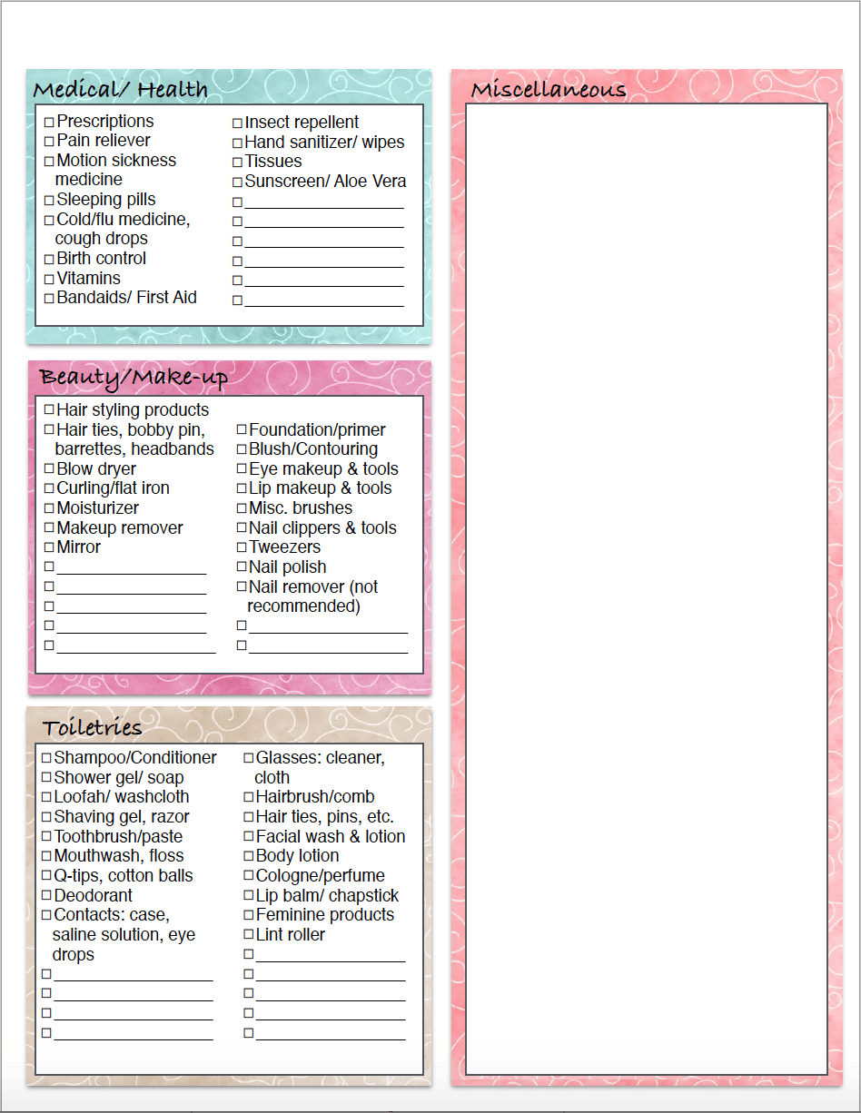 packing planner