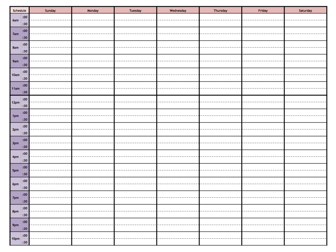 free printable weekly planners 5 designs