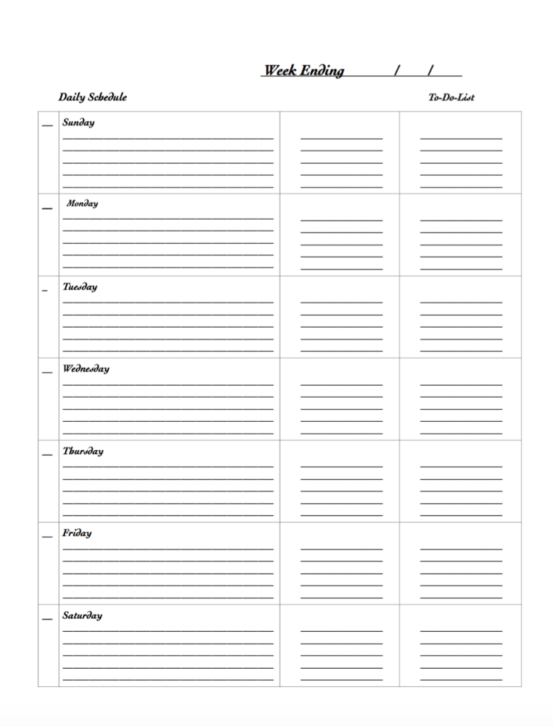 free printable weekly planners 5 designs