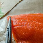 How to remove pin bones from salmon