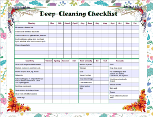 Free Printable Cleaning Schedule: Weekly and Deep-Cleaning