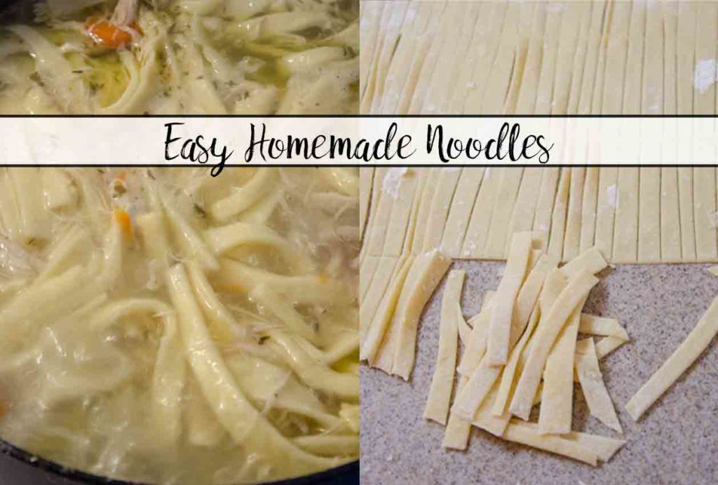Easy Homemade Noodles. 4 ingredients is all you need! Step-by-step pictures included. It's much easier than you think. Easier and cheaper than store-bought.