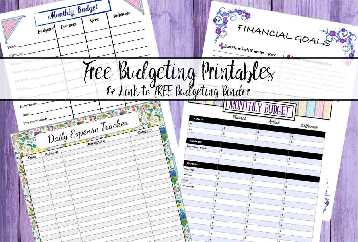Free Budgeting Printables: Expense Tracker, Budget, &amp; Goal ...