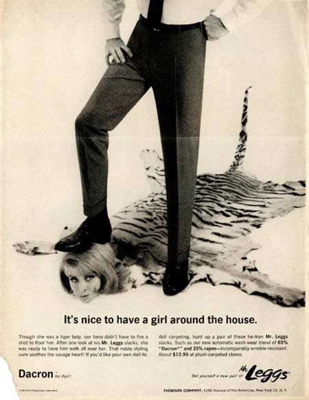 Sexist Vintage Ads: Mr. Leggs Slacks