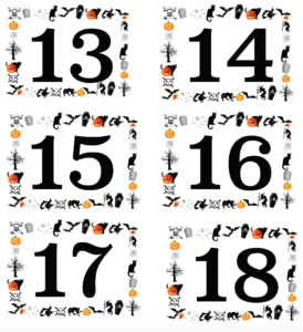 free printable halloween numbered labels plus blanks great for costume contests pumpkin decorating contests - Halloween Numbers Printable free printable halloween numbered labels plus blanks great for costume contests pumpkin decorating contests - Halloween Numbers Printable