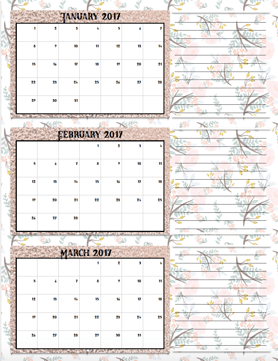 Monthly Calendar By Quarter : Free printable quarterly calendars different designs Monthly Calendar By Quarter : Free printable quarterly calendars different designs
