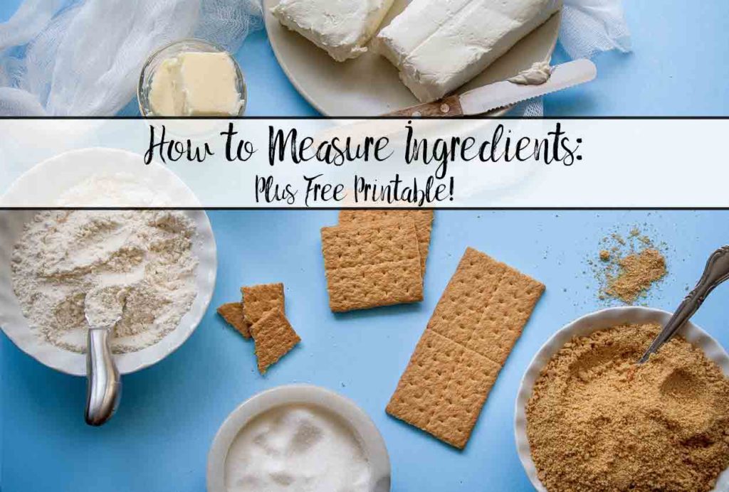 How to measure ingredients accurately: everything you need to know. Are dry and wet ingredients measured the same? Is flour supposed to be packed or sifted? Are you supposed to weigh flour? Plus free printable.