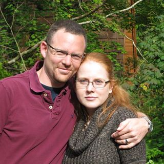 Me & my husband George. My favorite picture of us...despite my looking grumpy. I wasn't...that's how I look!