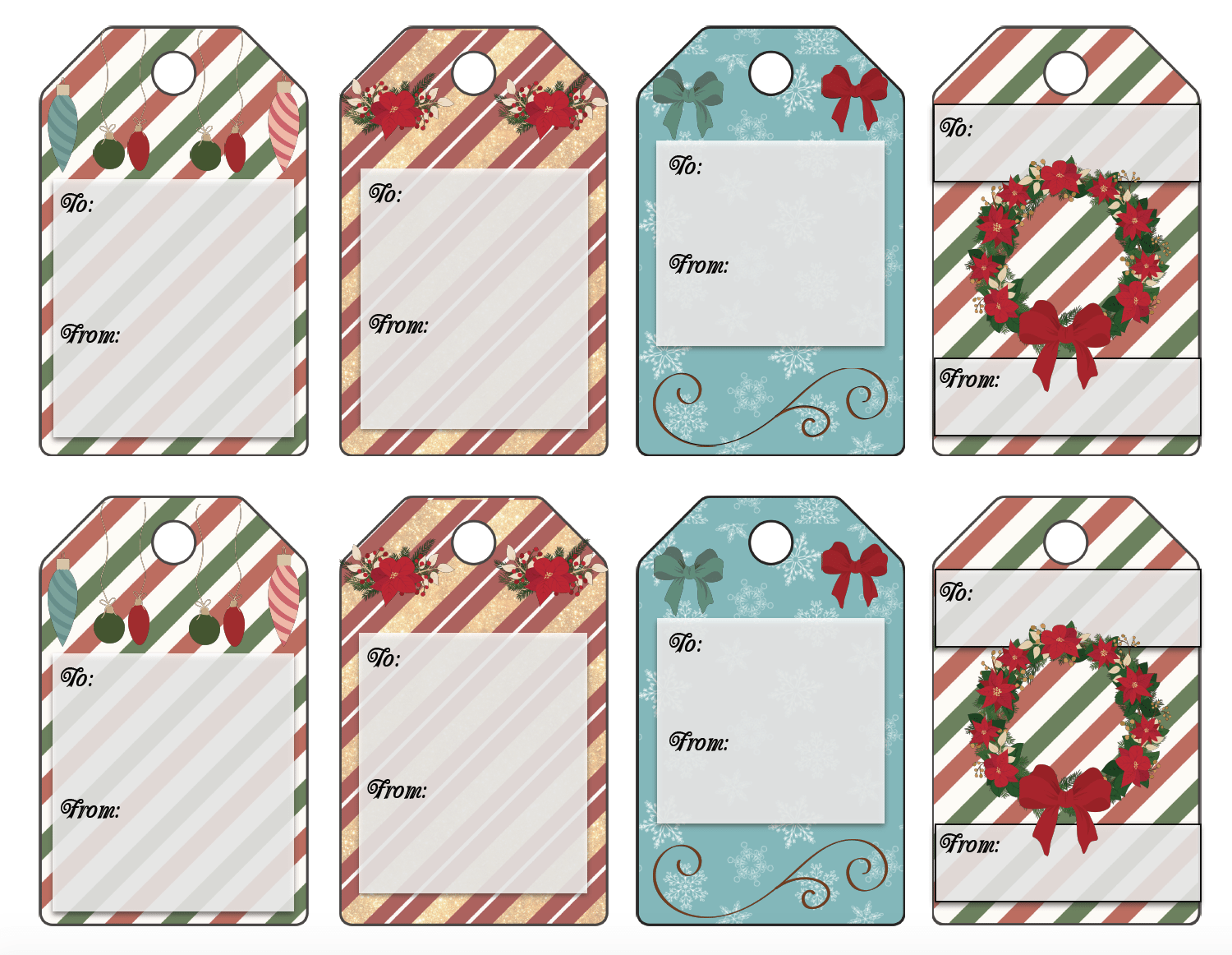 Free Printable Christmas Gift Tags 13 Designs Just Print And Use Free Printable Christmas Gift Tags 13 Designs Just Print And Use