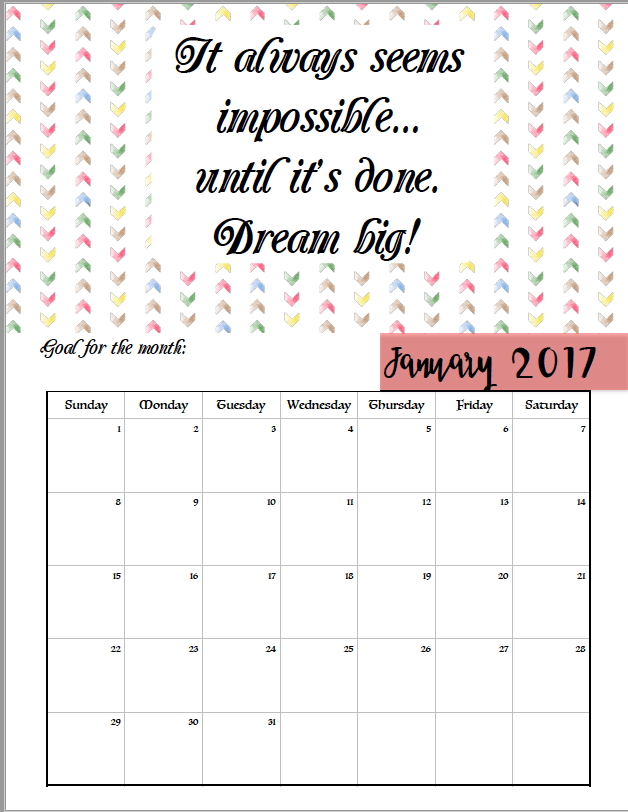 Monthly Calendar Inspirational Quotes : Free printable motivational monthly calendar Monthly Calendar Inspirational Quotes : Free printable motivational monthly calendar