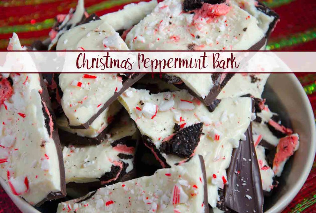 Homemade Christmas Peppermint Bark: peppermint, white chocolate, semi-sweet chocolate, candy canes, peppermint Oreos. Easy, classy, quick dessert, great as Christmas gift.