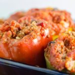 Easy Quinoa and Beef Stuffed Peppers: these peppers are healthy, filling, and taste FABULOUS!