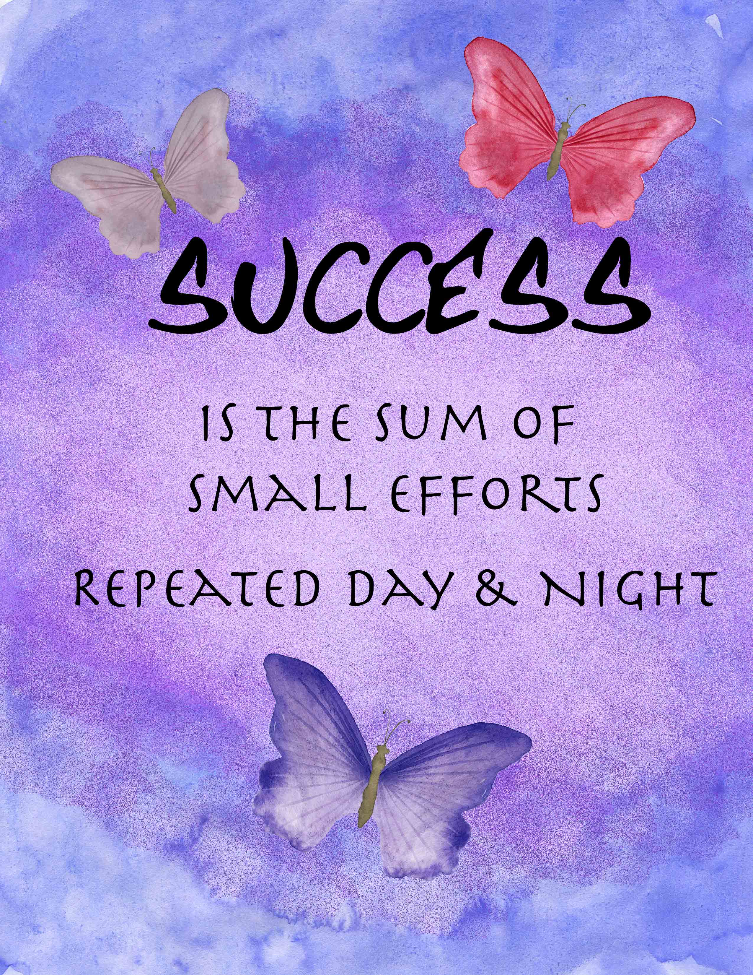 FREE Printable Motivational Posters Habit Tracker Resolution Trackers