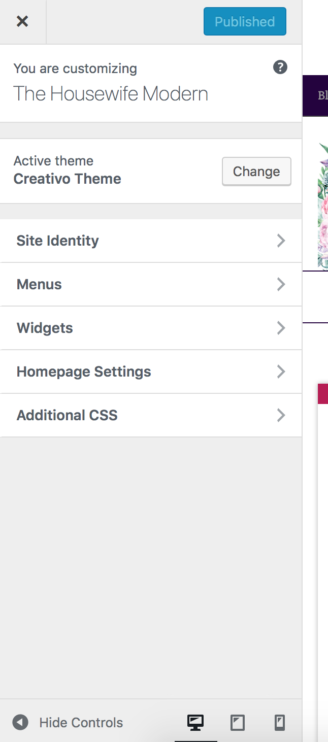 Static Home Page2 Click on "Homepage Settings".