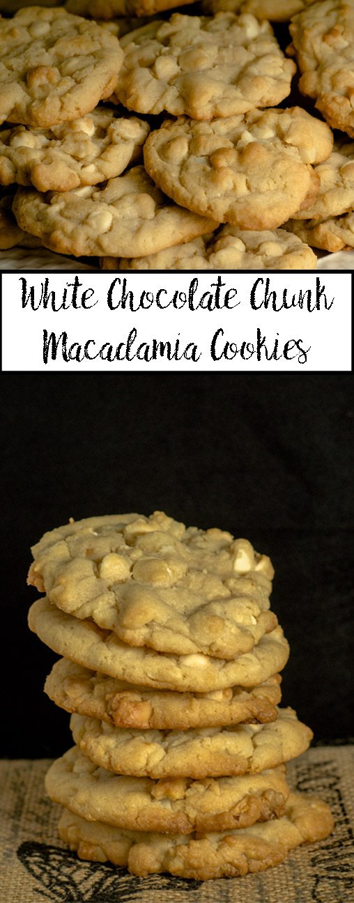White chocolate chunk macadamia cookies: decadent, soft, moist. Perfect combination of rich cookie and white chocolate. & Tips on the perfect cookie.