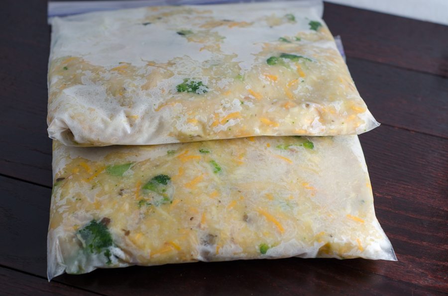 Cheesy Chicken Broccoli Casserole with Rice. Easy and delicious. Great freezer meal: just double and freeze half for later.