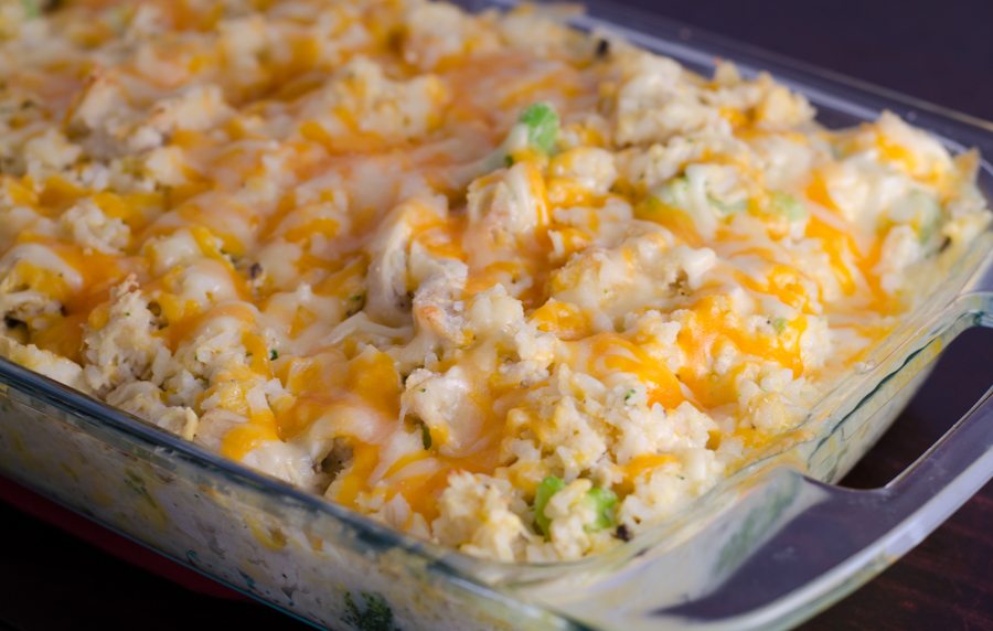 Cheesy Chicken Broccoli Casserole Easy Freezer Meal