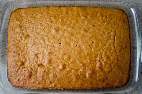 LR_Turkey Cake Pops_step1 prep-2 Allow cake to cool completely. Make frosting while cake is cooling.