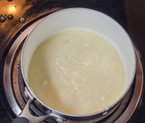LR_White Chicken Enchiladas_prep-11 Sauce will thin as you continue to add broth.