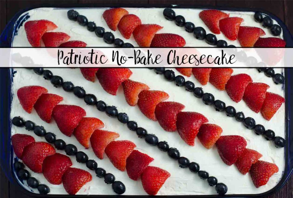 Patriotic No-Bake Cheesecake