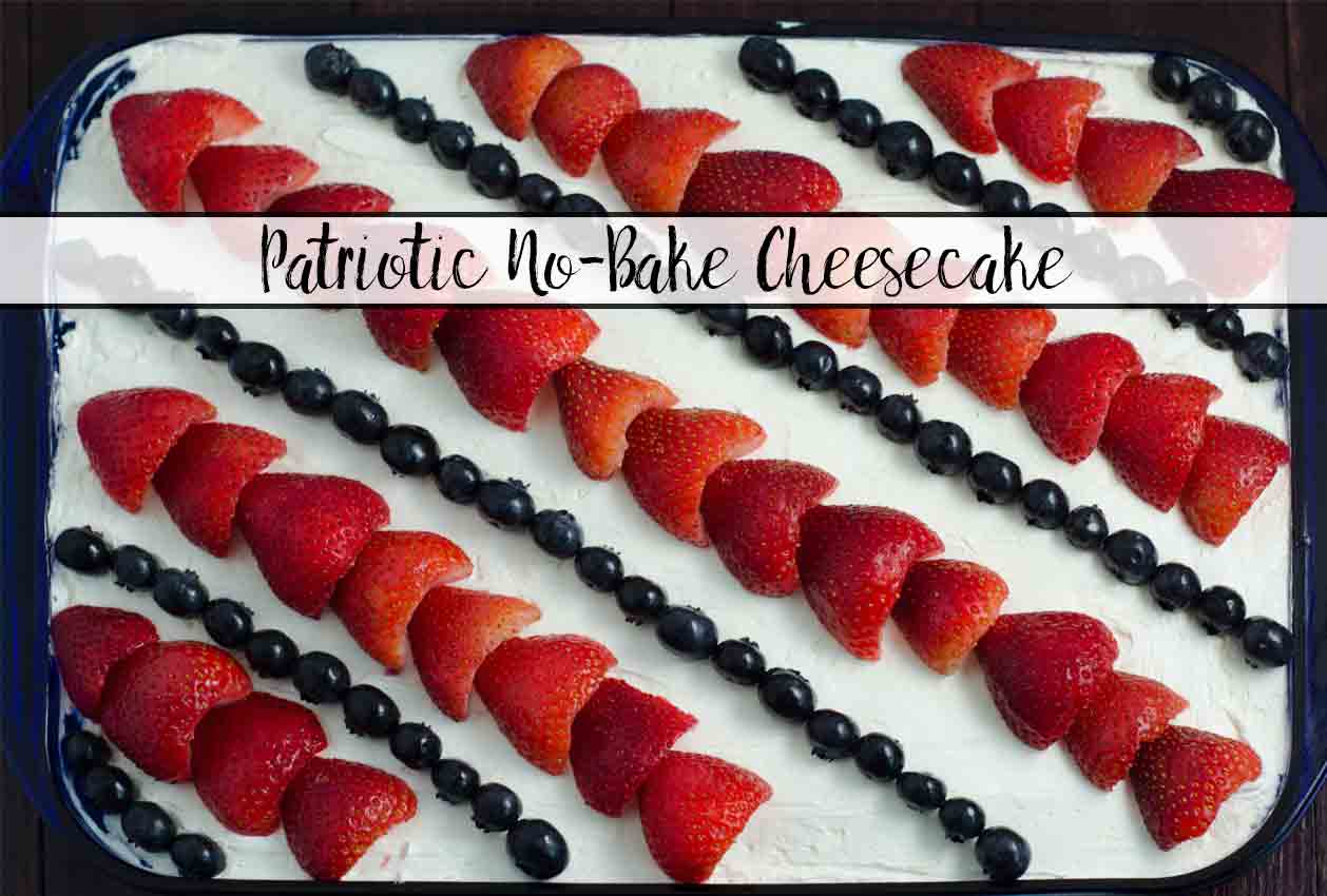 Patriotic No-Bake Cheesecake