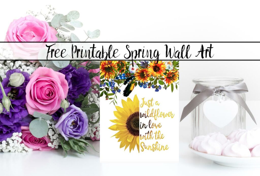 Free Printable Spring Wall Art: 4 Different Designs