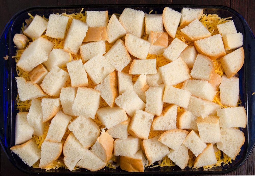 LR_Sioux Falls Souffle_prep-1 Easy Overnight Breakfast Casserole: Sioux Falls Soufflé. Make ahead of time, bake the next morning! Sausage, cheese, eggs, mushrooms, & more.