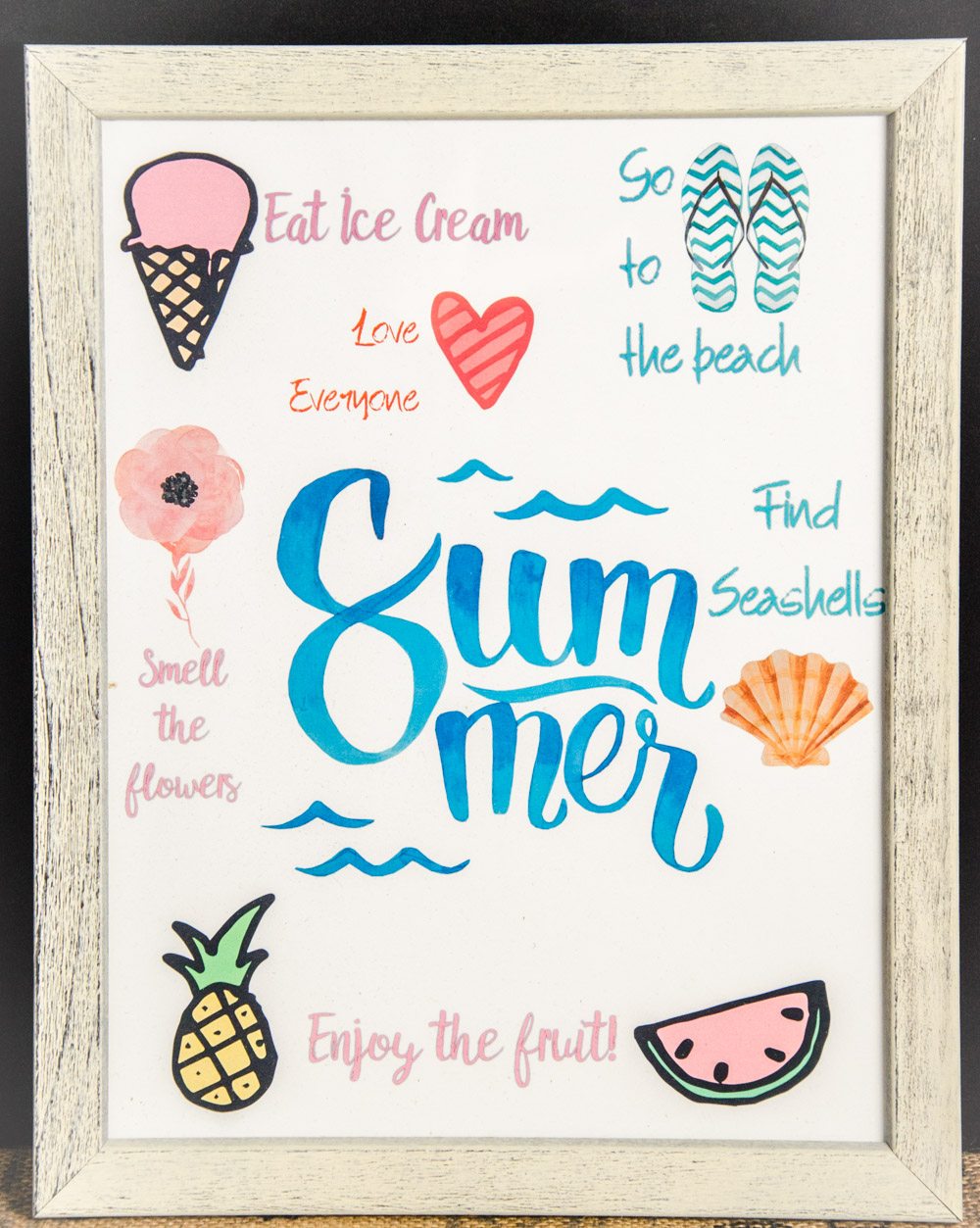 FREE Cheerful Summer Printables: 6 Designs to Brighten Your Day! Use for wall decor, putting in organizer, or just brightening your surroundings.