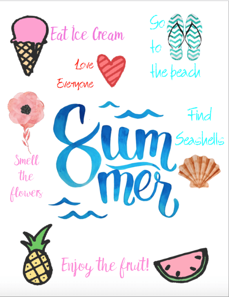 FREE Cheerful Summer Printables: 6 Designs to Brighten Your Day! Use for wall decor, putting in organizer, or just brightening your surroundings.