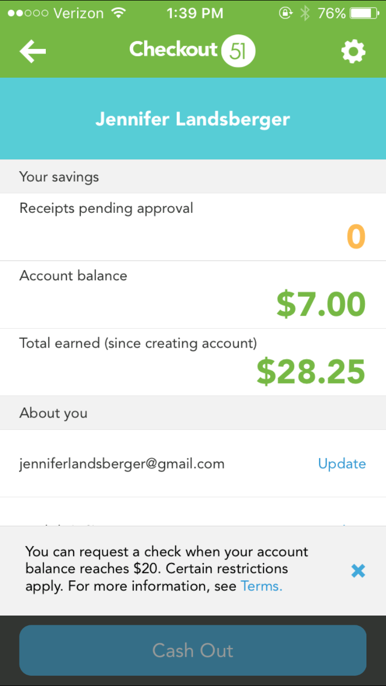 Cash Back for Shopping No Tricks, Actual Cash