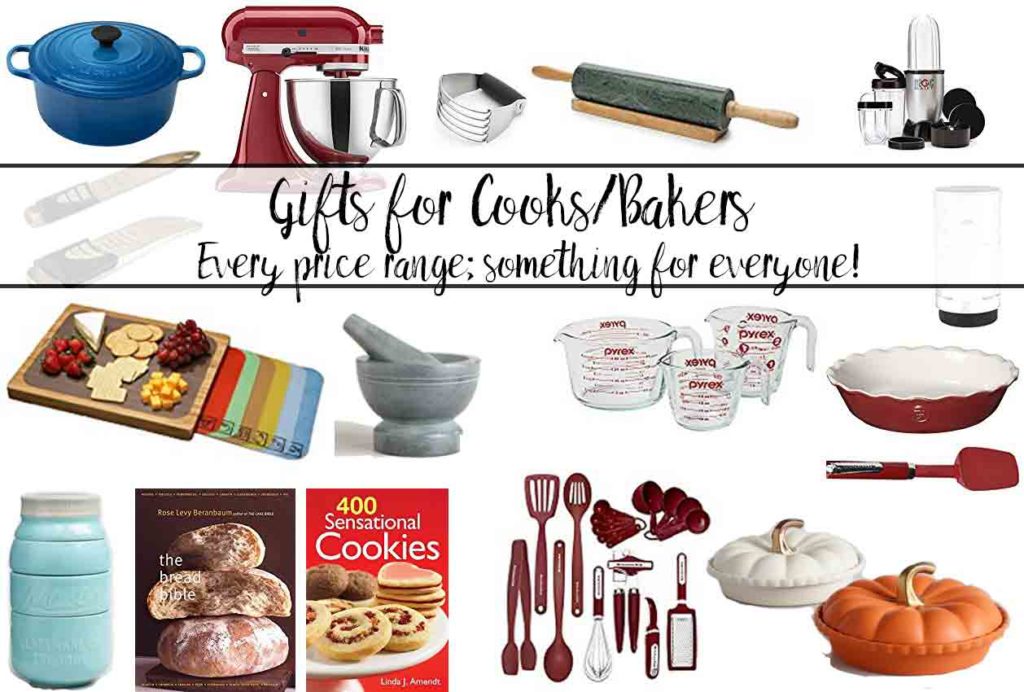 Gifts for Cooks/ Gifts for Bakers. The perfect gift- in every price range- for the person in your life who loves to cook.