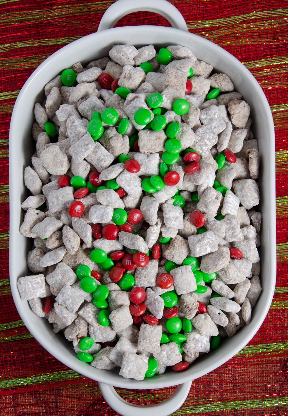 Reindeer Chow Christmas Chex Muddy Buddies
